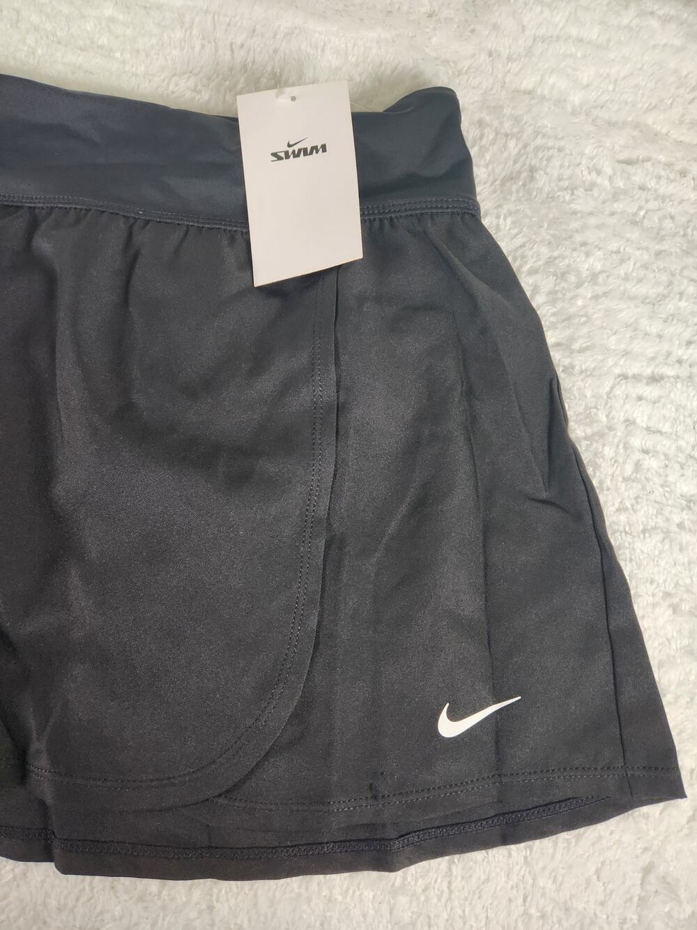 Nike Solid Element Swim Board Skirt Women 1X Black NWT NESS9253-001 Plus